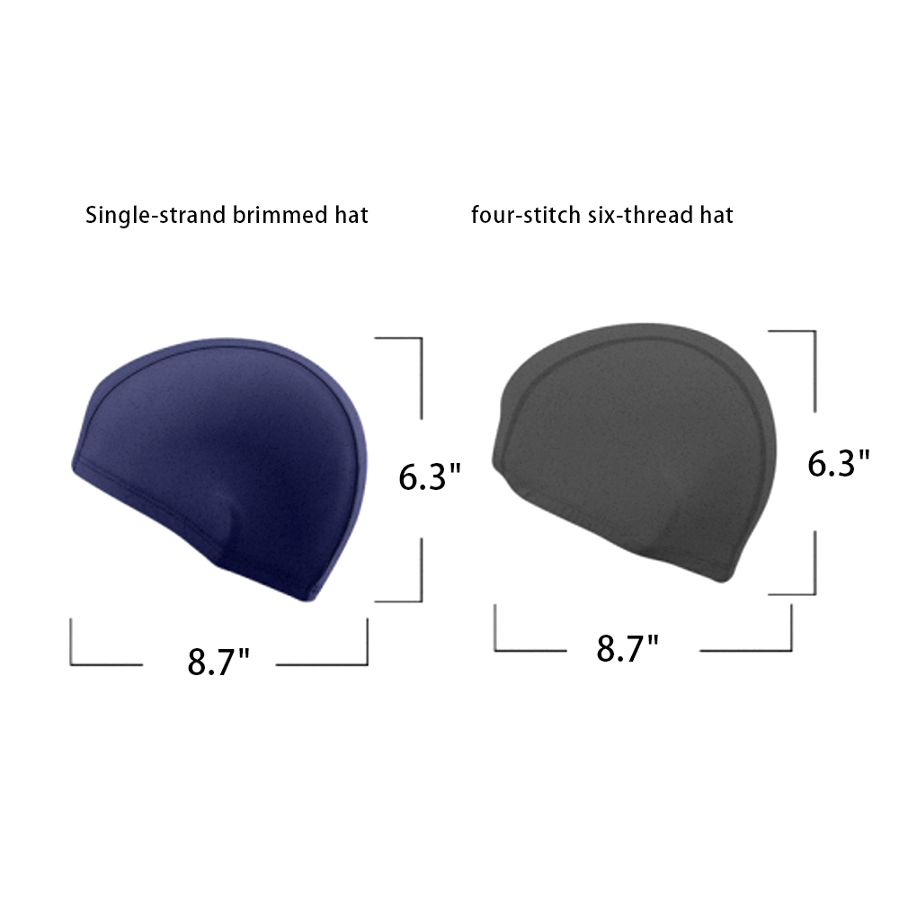 Polyester 4-needle 6-thread coverstitch swim cap and Polyester single-needle chainstitch swim cap 3