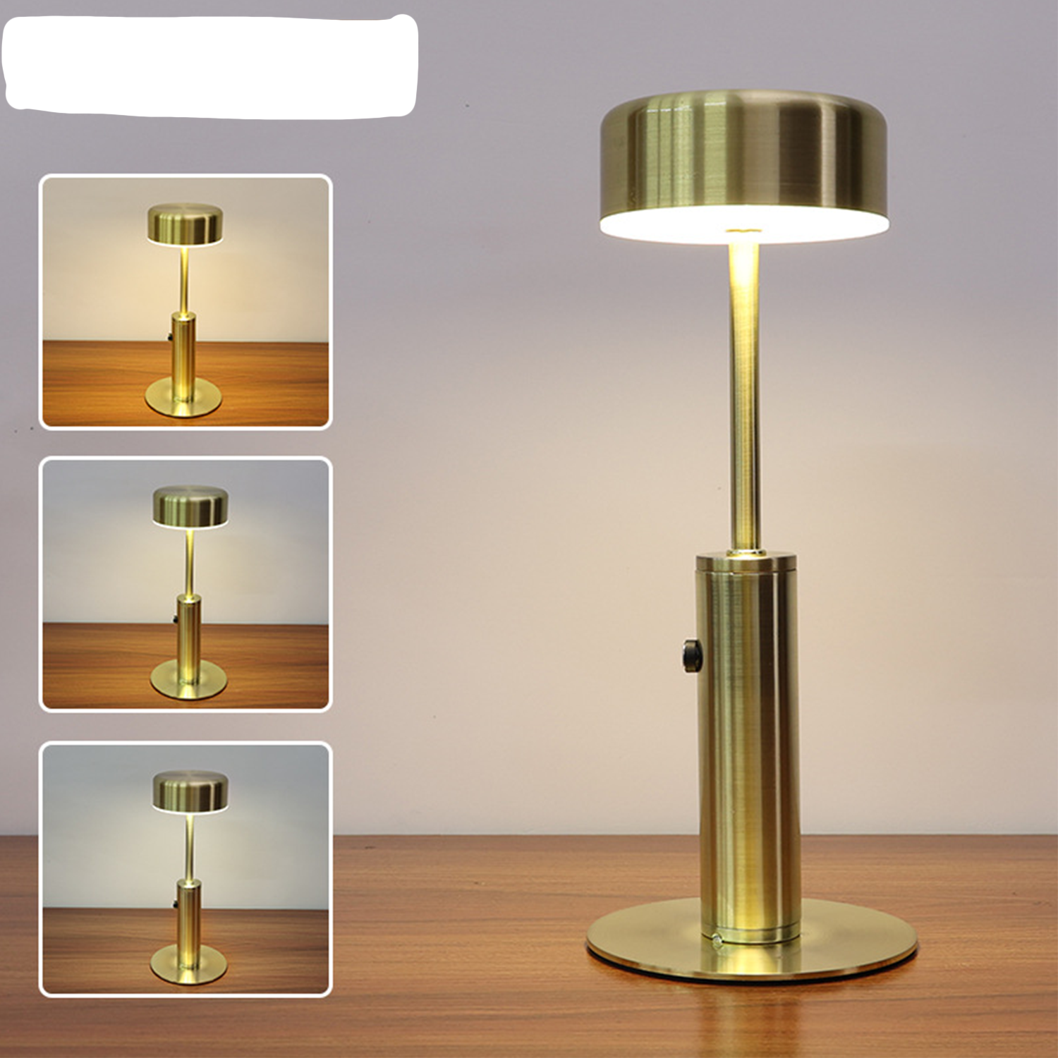 Metal Table Lamp Eye-Caring Rechargeable 6