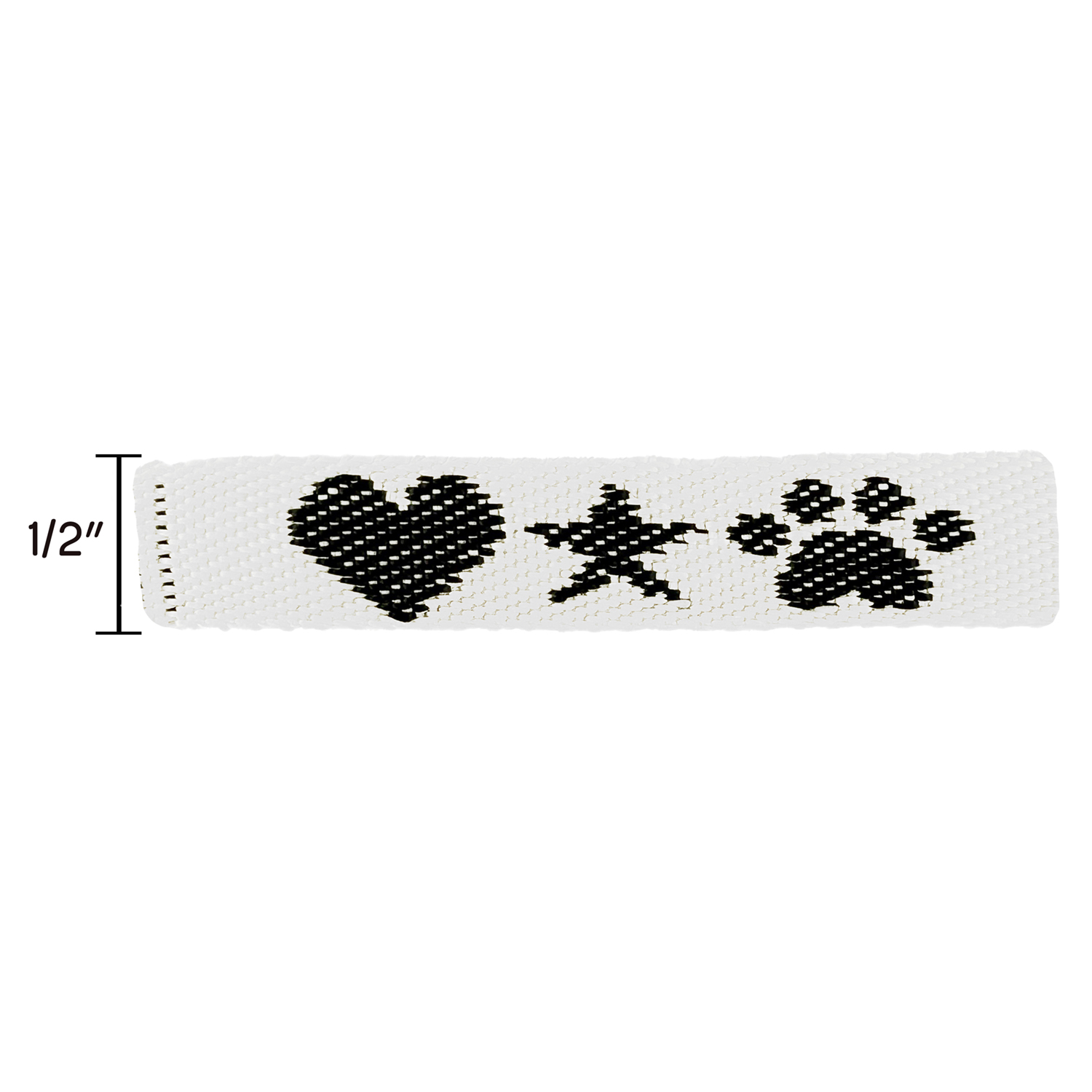 3/4" Woven Lanyard w/ Lobster Claw - "Platinum" Weave 4