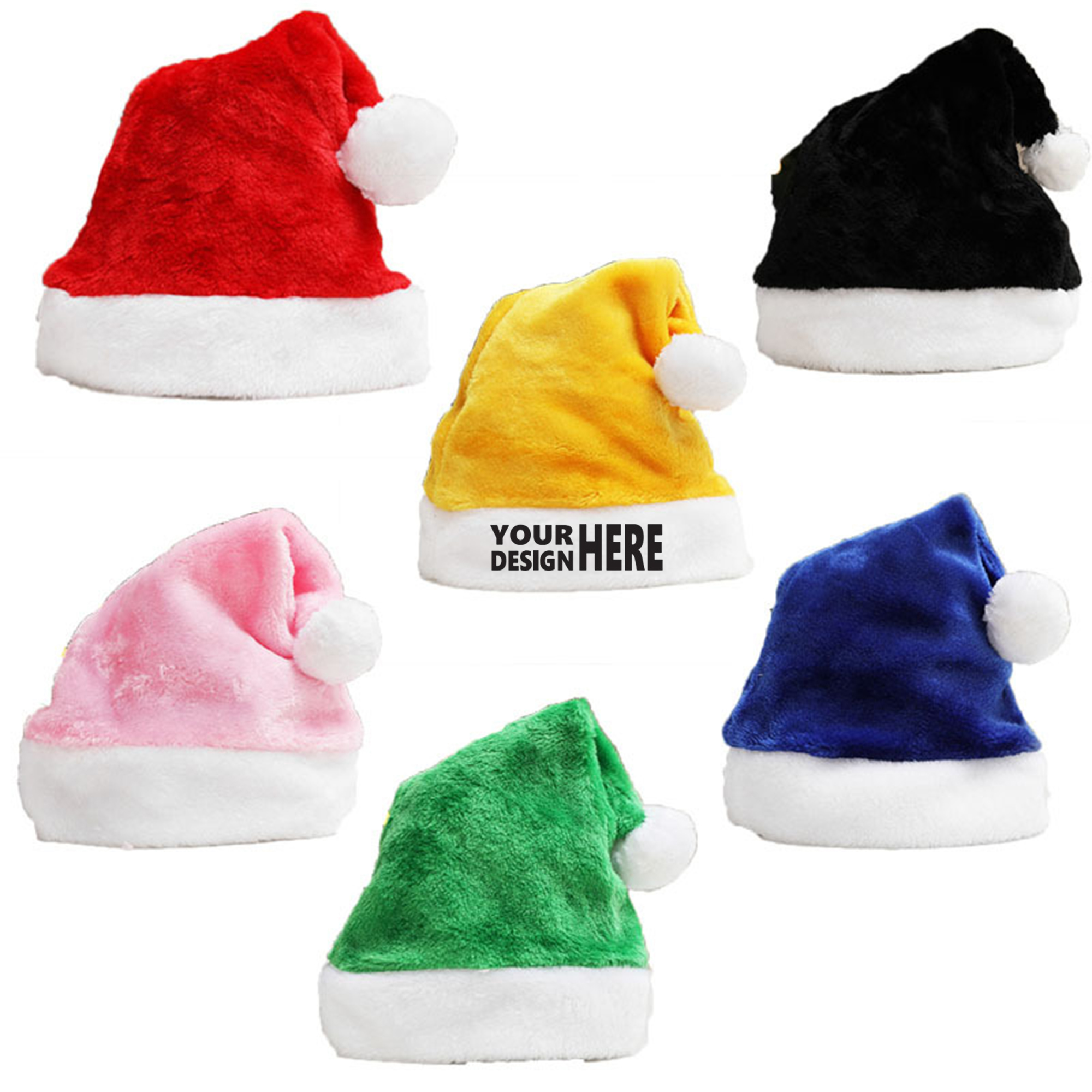 Festive Plush Santa Hat For Christmas Celebration 2