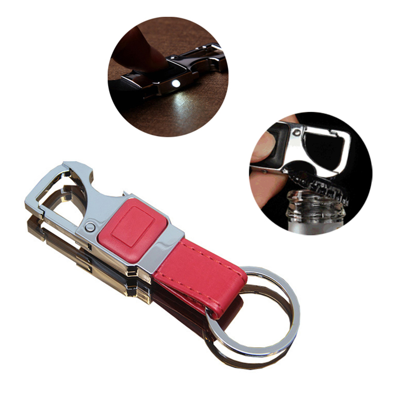 3 in 1 Metal Keychain and Bottle Opener with LED Light 3