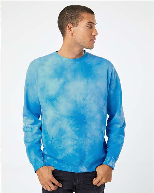 Unisex Midweight Tie-Dyed Crewneck Sweatshirt - PRM3500TD 28