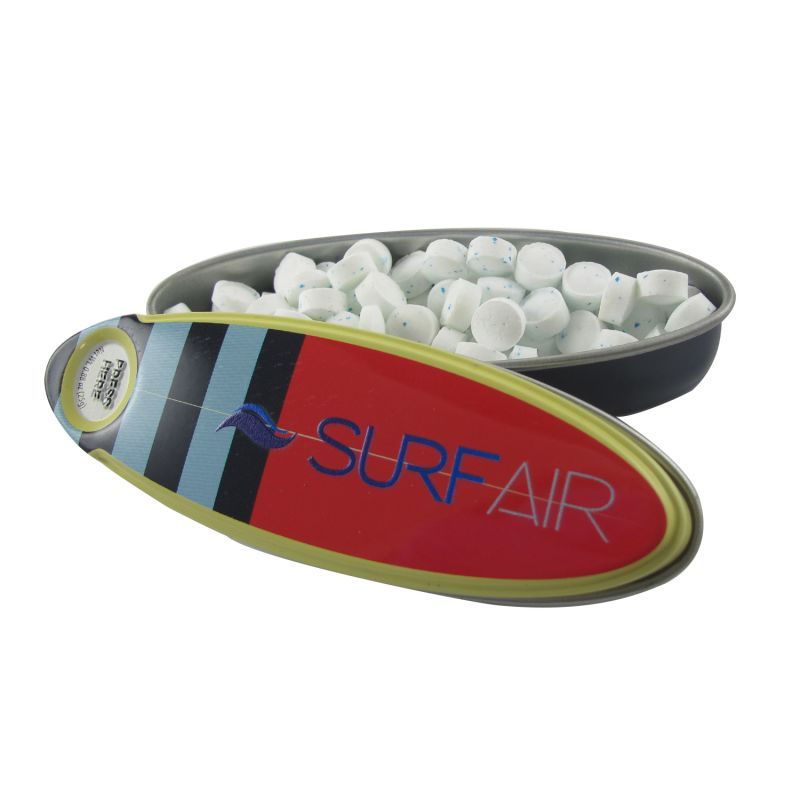 Stripe Surfboard Mint Tin 1