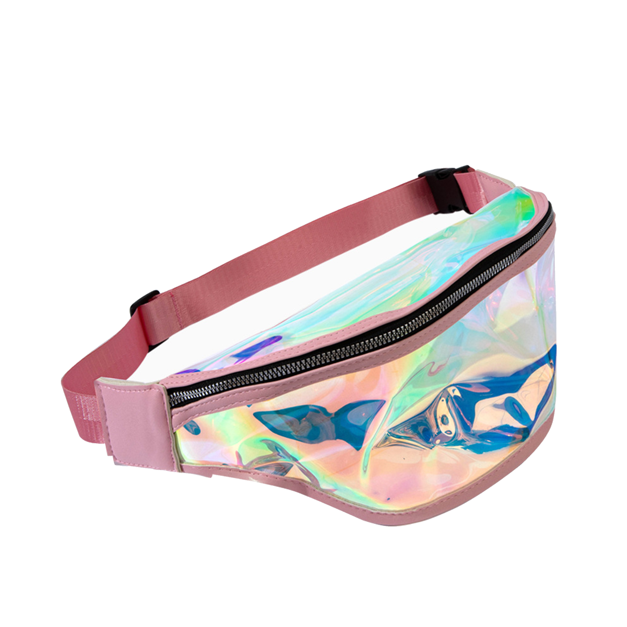 Transparent Holographic Waist Pack 12.6 x 5.6 x 3.2" 7