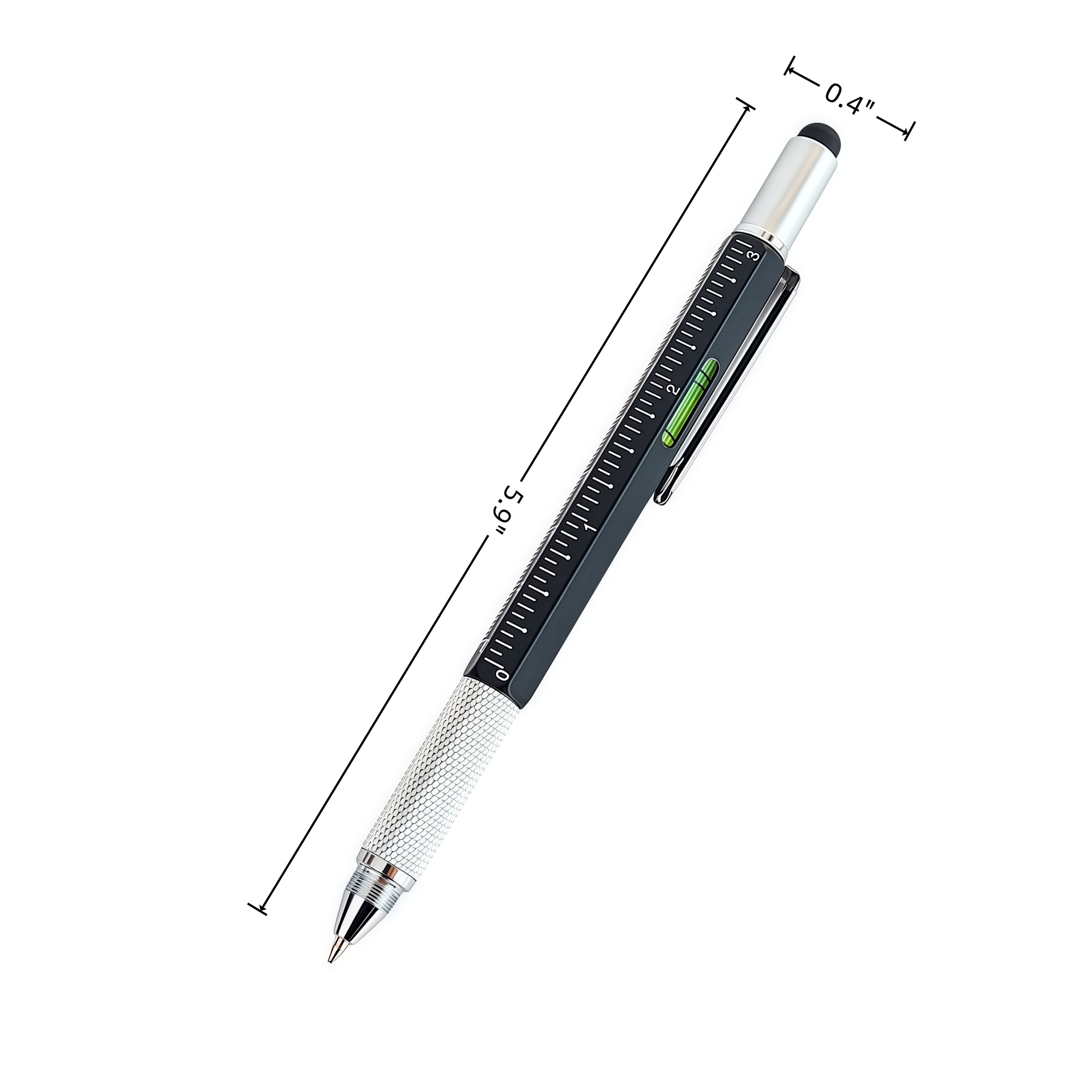 6-In-1 Multi-Tool Ruler Screwdriver Touch Pen 3