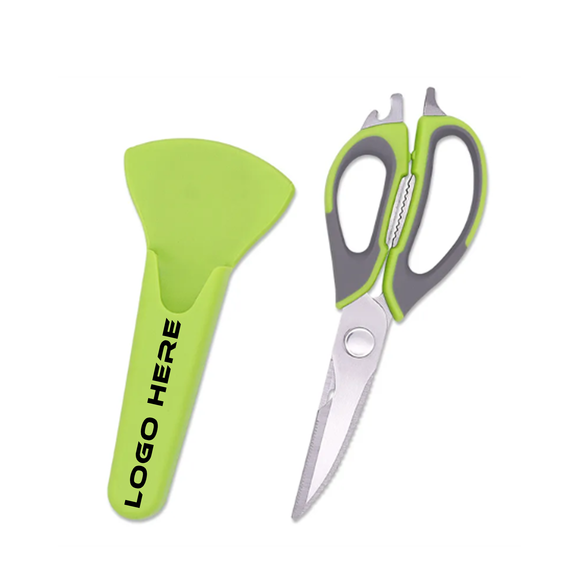 Sharp Kitchen Scissors Set With Magnetic Holder 2