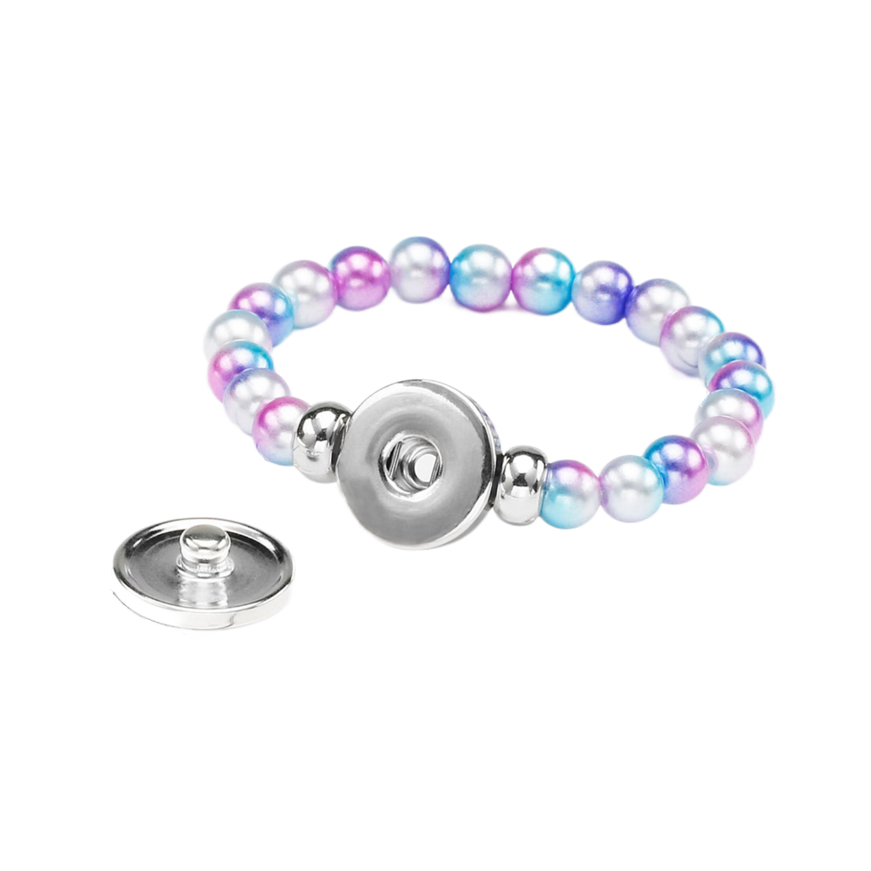 Pink Ribbon Beads Bracelet (direct import) 3
