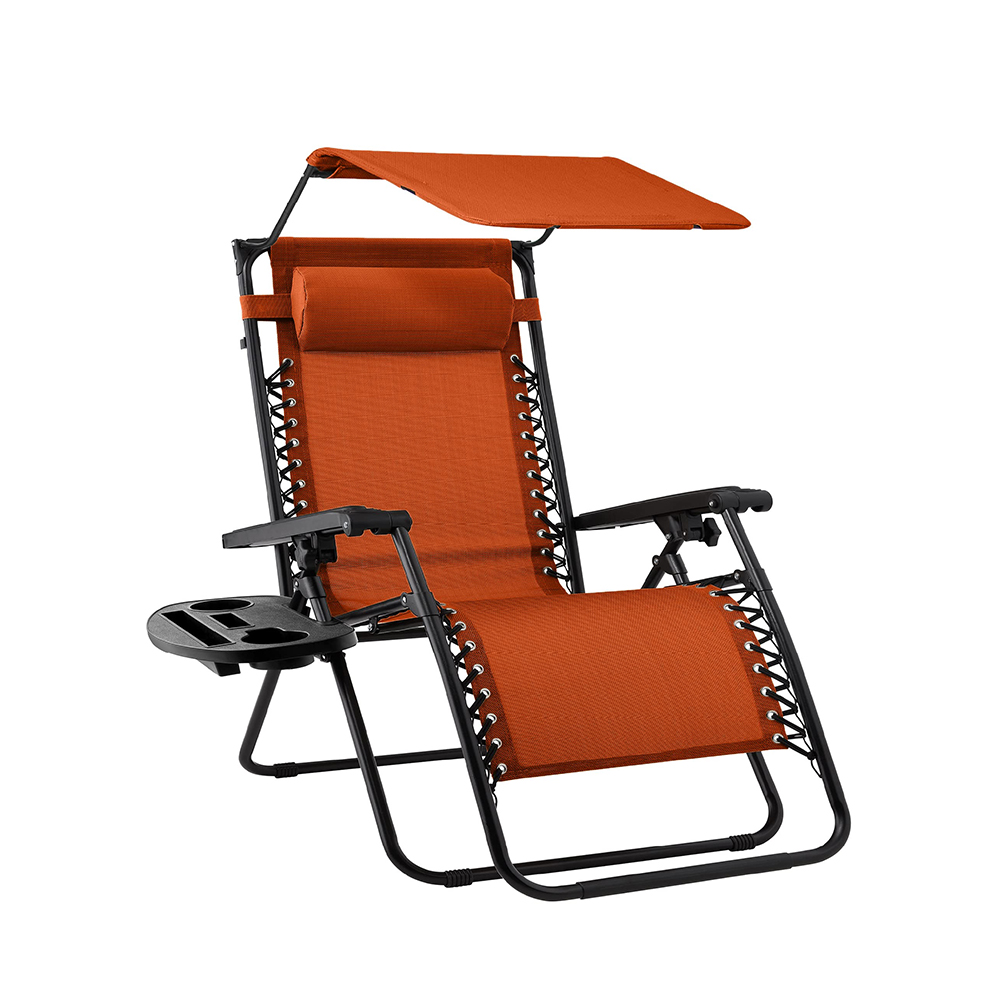 Zero Gravity Lounger with Canopy Shade 6