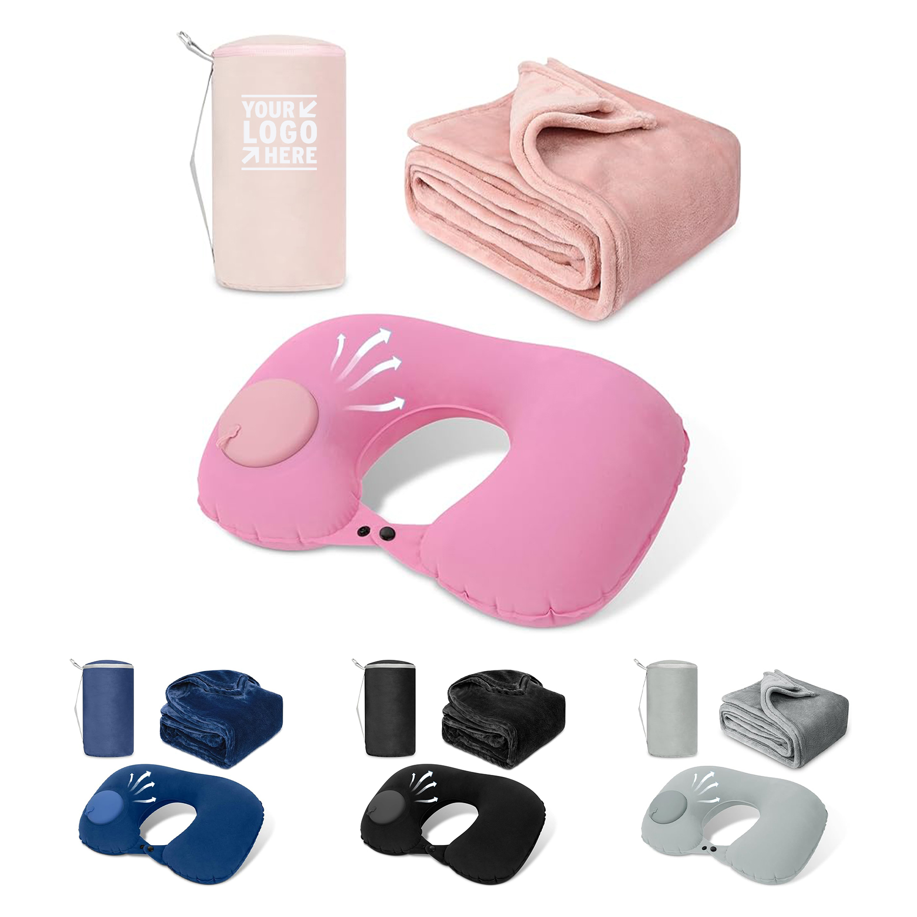 Neck Pillow Travel Blanket 1