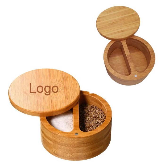 Bamboo Salt and Pepper Box 2