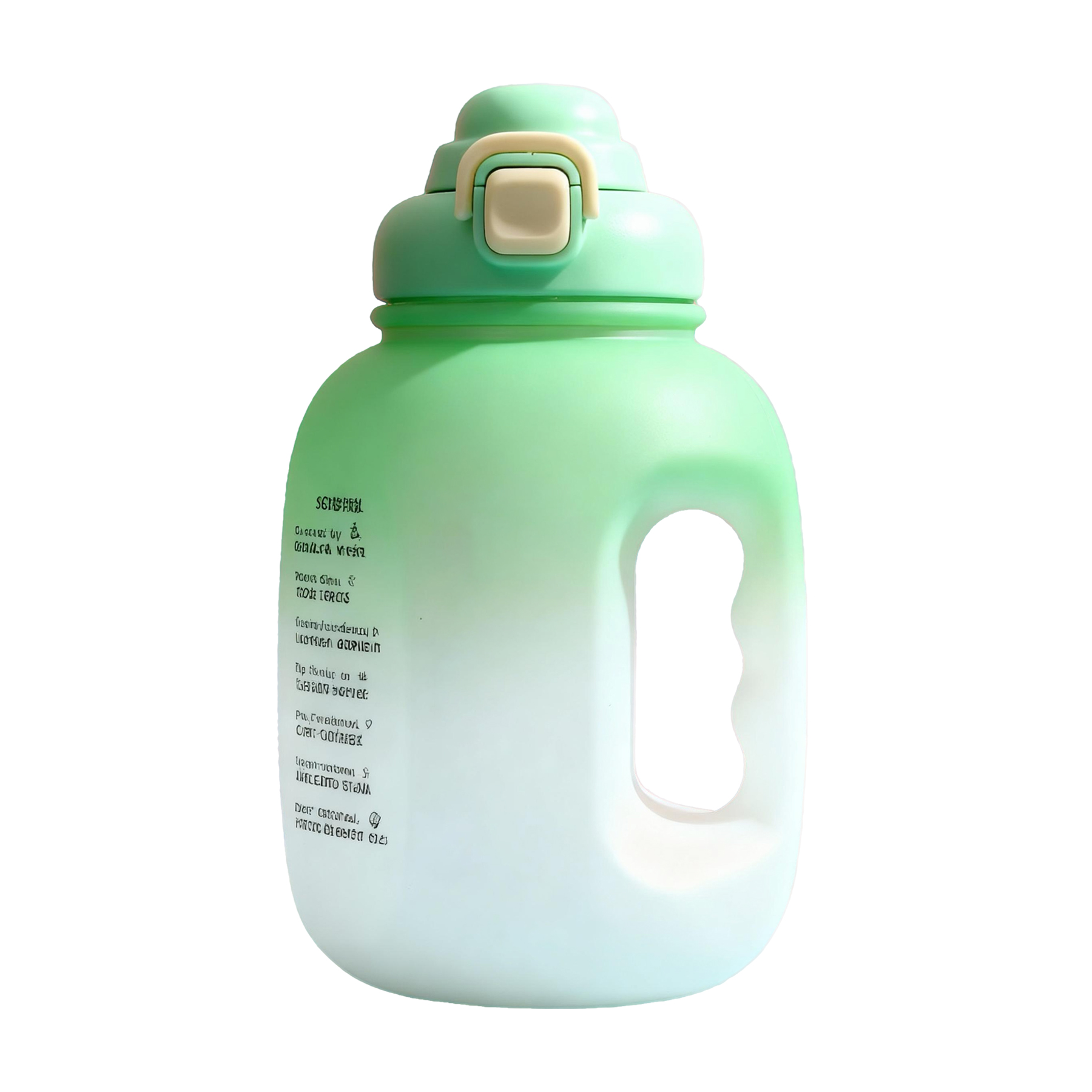 1.6L Large Capacity Gradient Sports Water Bottle 2