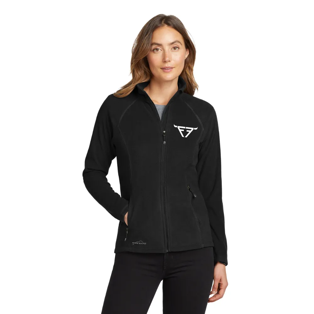 Eddie Bauer(R) Women's Full-Zip Microfleece Jacket, custom jacket with logo imprint 3