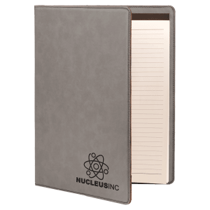 9 1/2" X 12" Laserable Leatherette Portfolio With Notepad 7