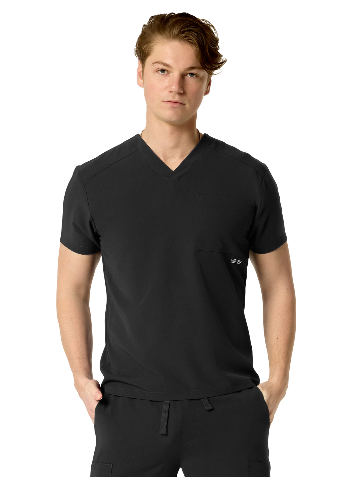 Parkley ABC - Men's One-Pocket SANTIAGO Basic V-Neck Top