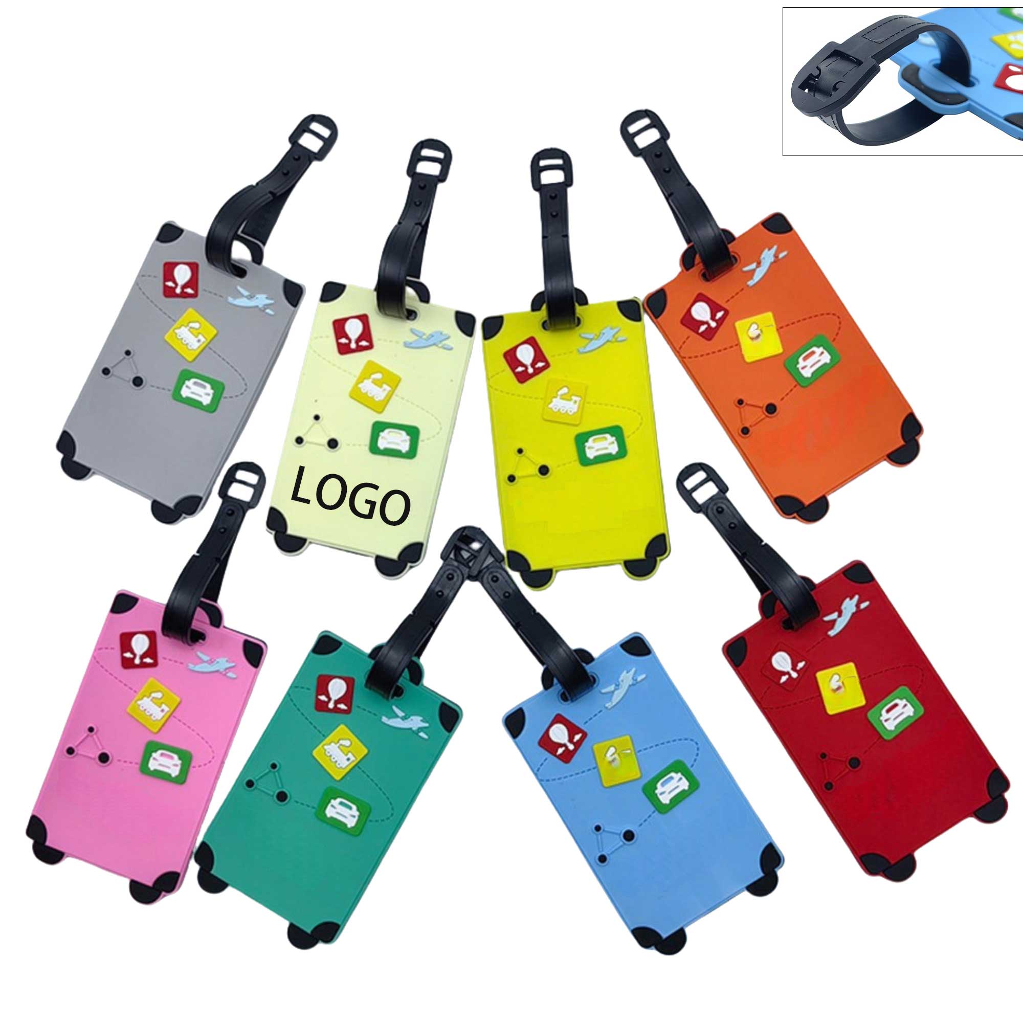 Travel Silicone Luggage Tag 4