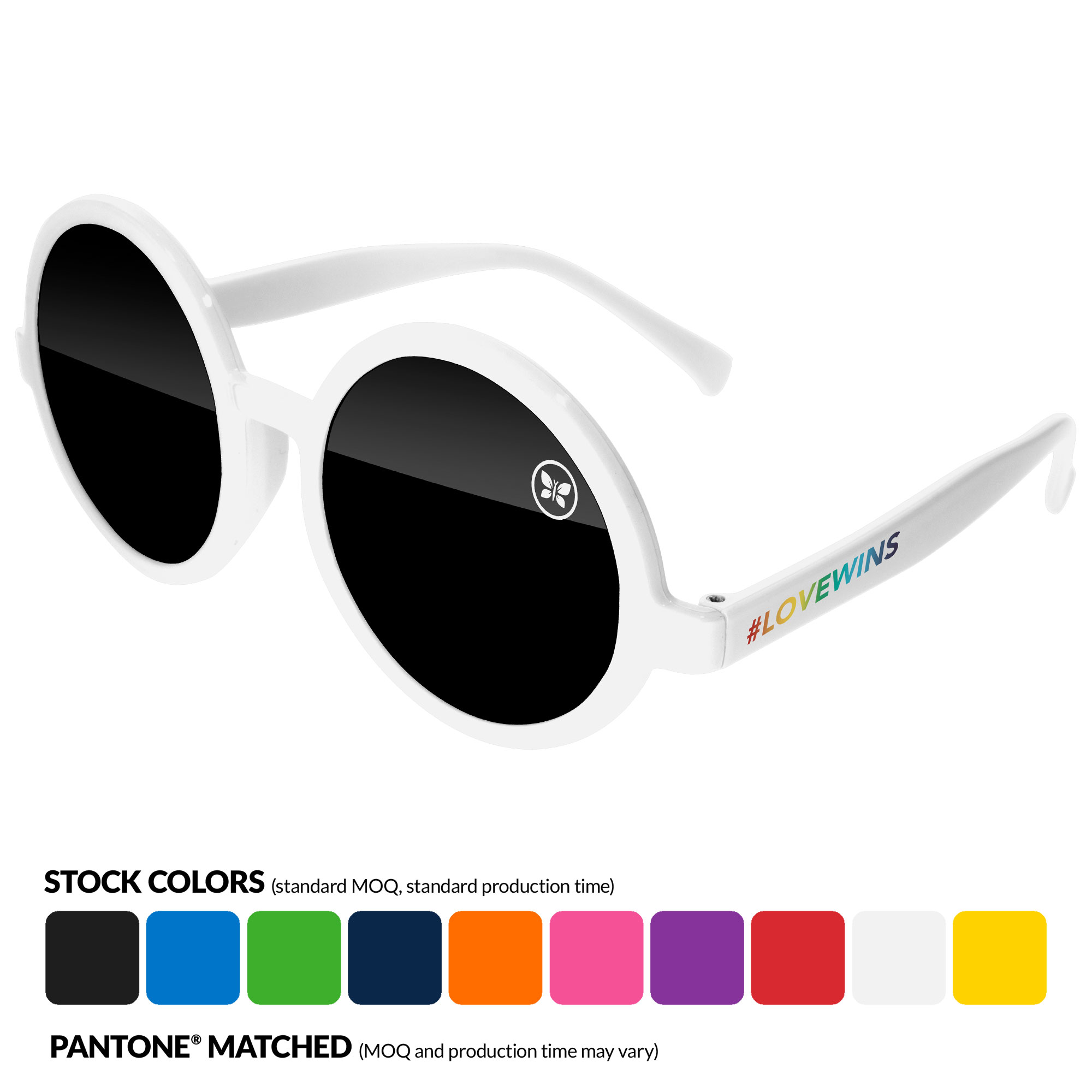 Iris Promotional Sunglasses w/ Lens & Temple Imprints 12