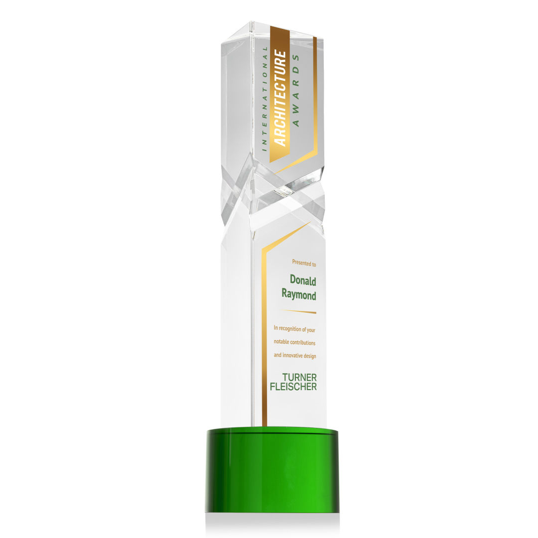 Oakham VividPrint™ Award on Marvel Base - Green 14