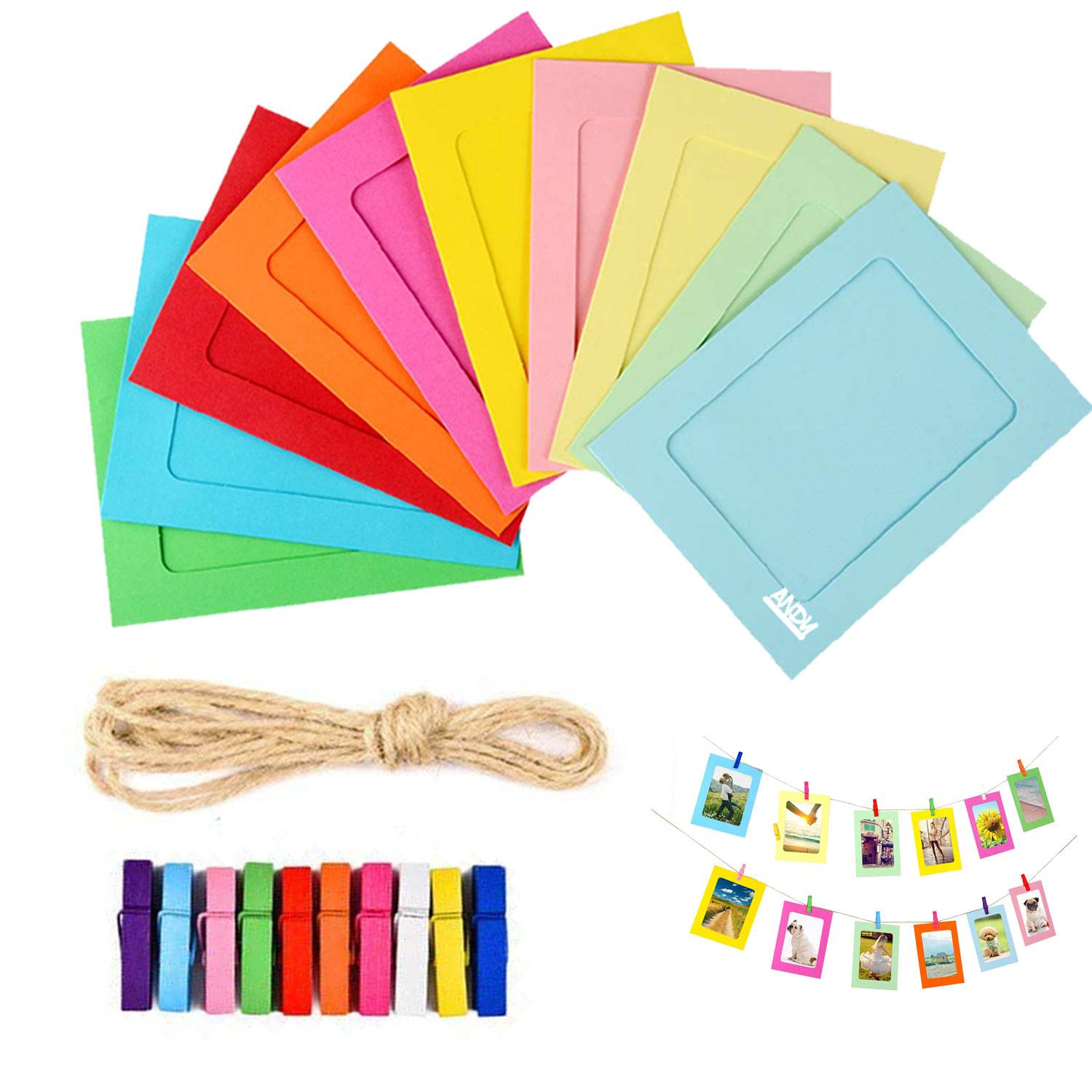 Perfect 4U Colorful Paper Photo Frame 10 Pcs 1