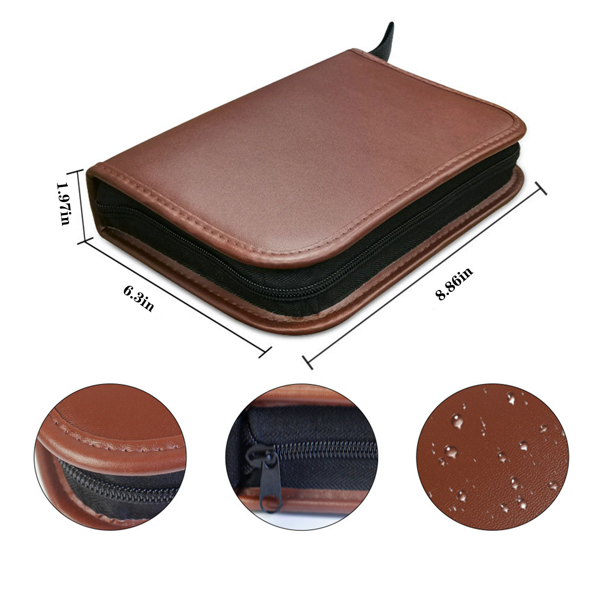 Durable Leather Bag for Golf Tools 3