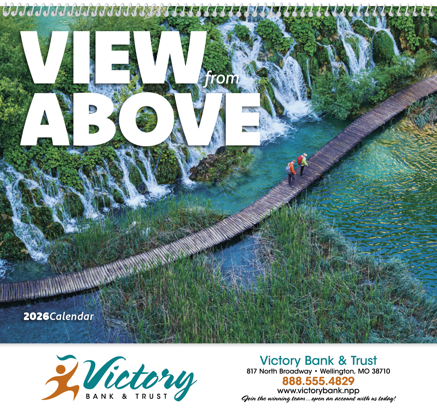 Good Value™ View from Above - Spiral Calendar 38