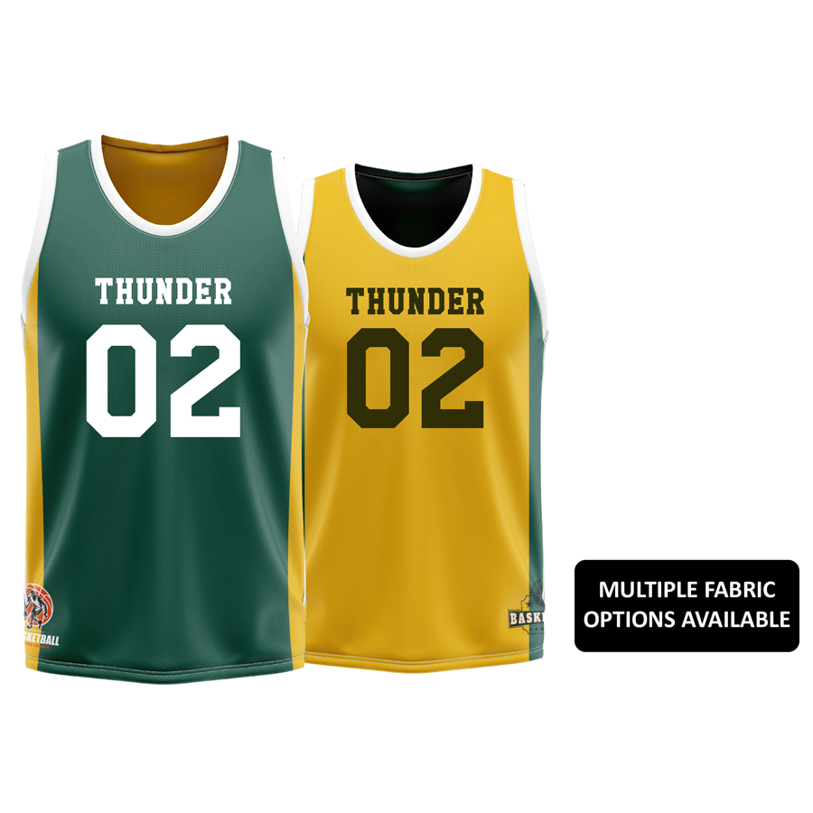 Unisex and Kids' Sublimation Reversible Basketball Jersey - 6