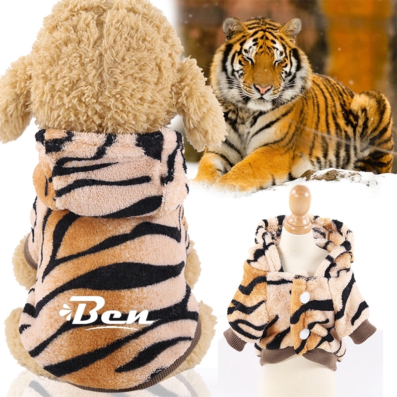 Letters Winter Pet Dog Hoodies Cotton Warm Clothes 1