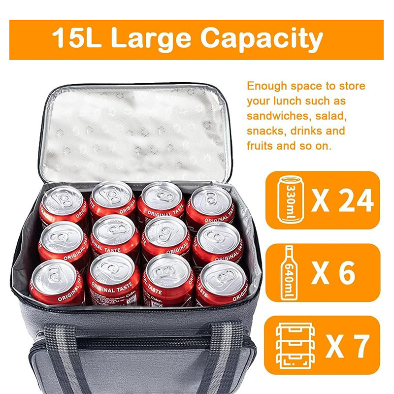 Reusable Insulated Lunch Cooler Tote Bag 4