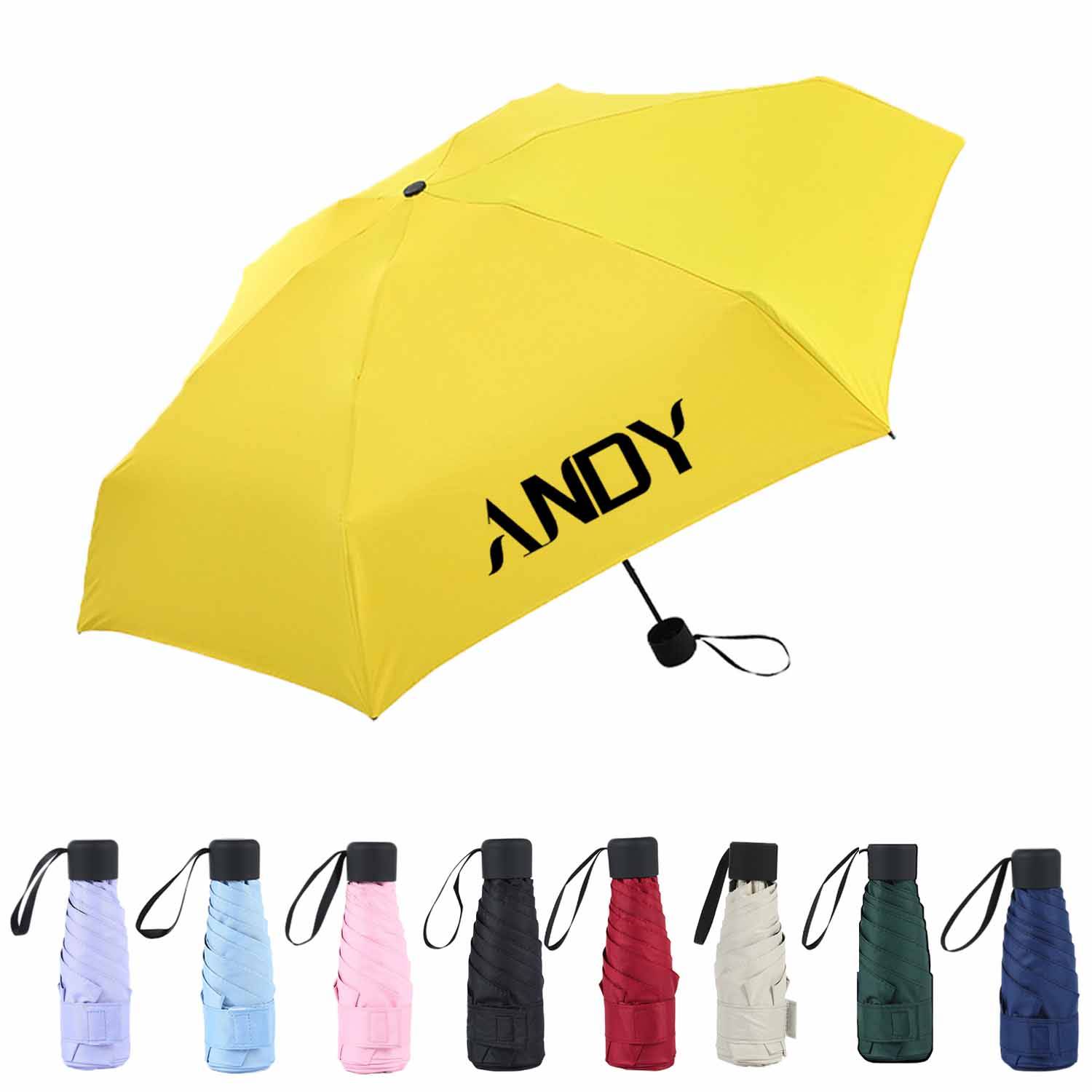 Manual Five-Fold Compact Sunscreen Shade Pocket Umbrella 2