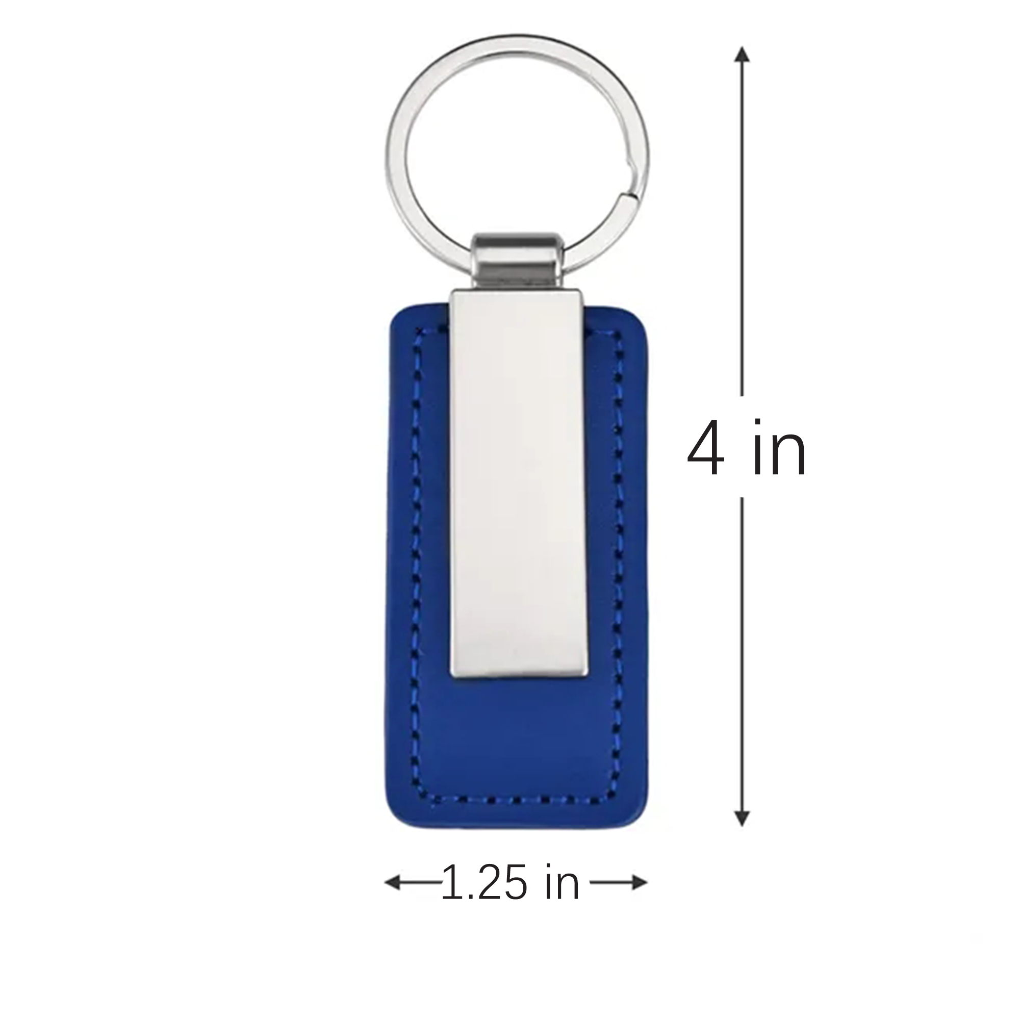 Custom Metal Leather Keychain 3