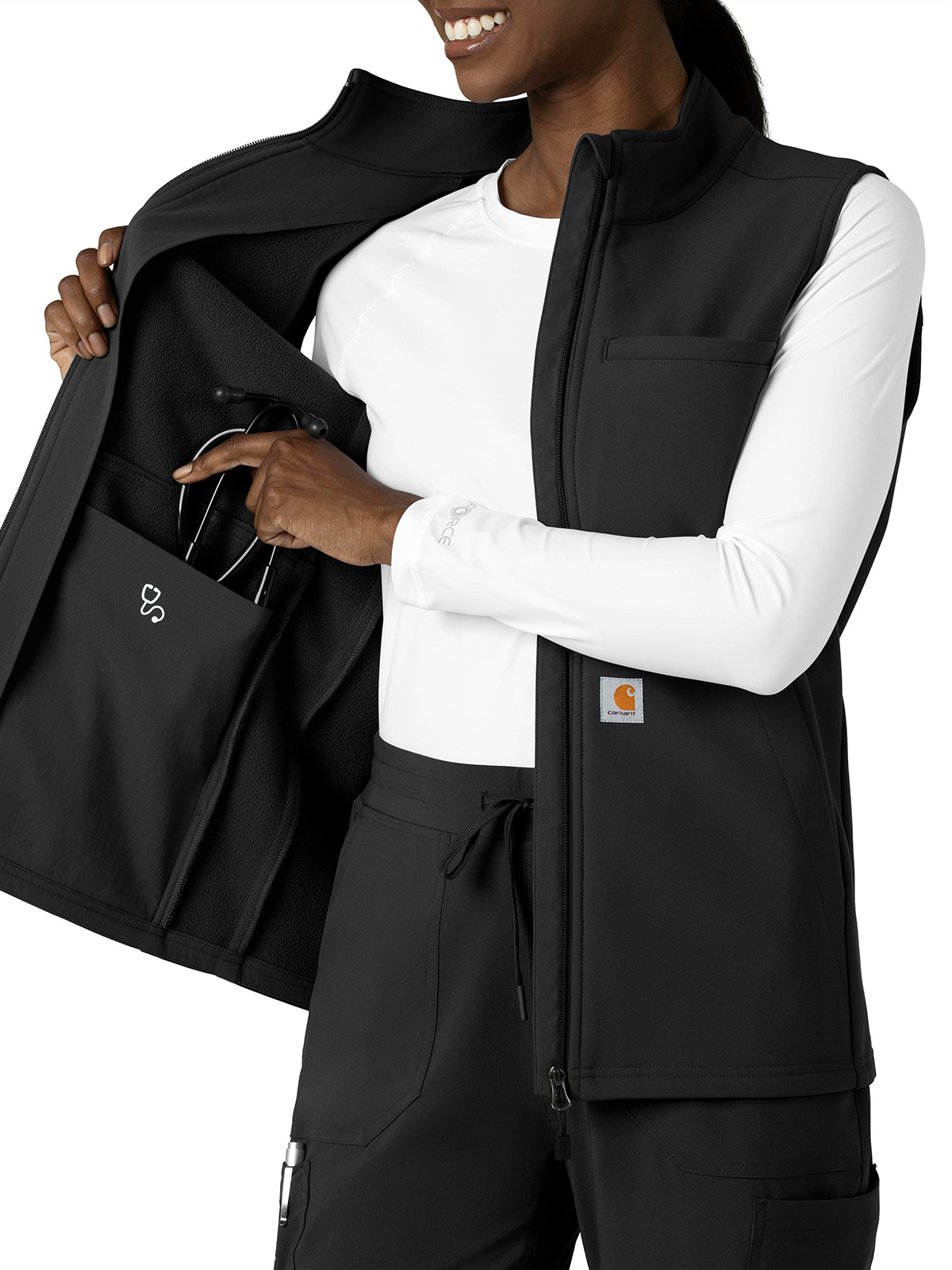 Rugged Flex Peak Women's Four-Pocket Bonded Fleece Vest