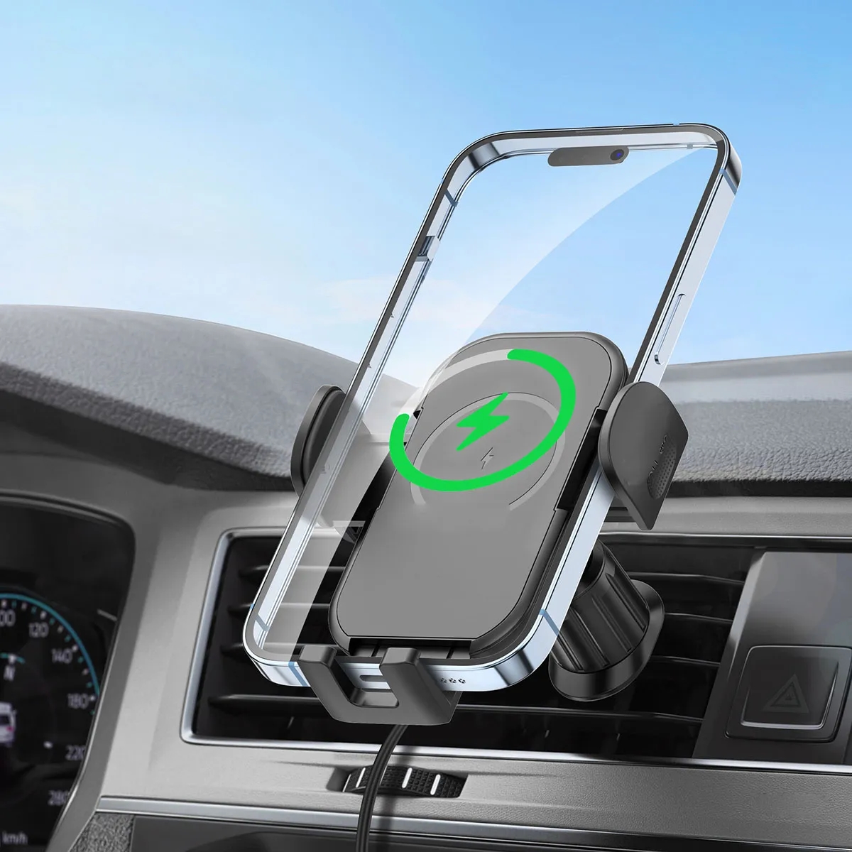 15w Charging One-Handed Use Car Phone Stand 5