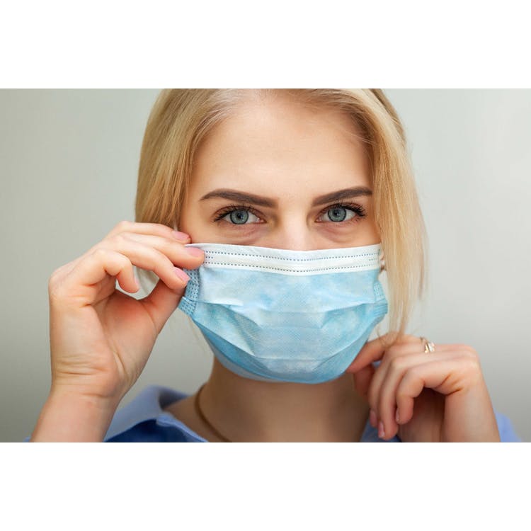Non-Medical Disposable Face Masks - 3 Ply Blue 2