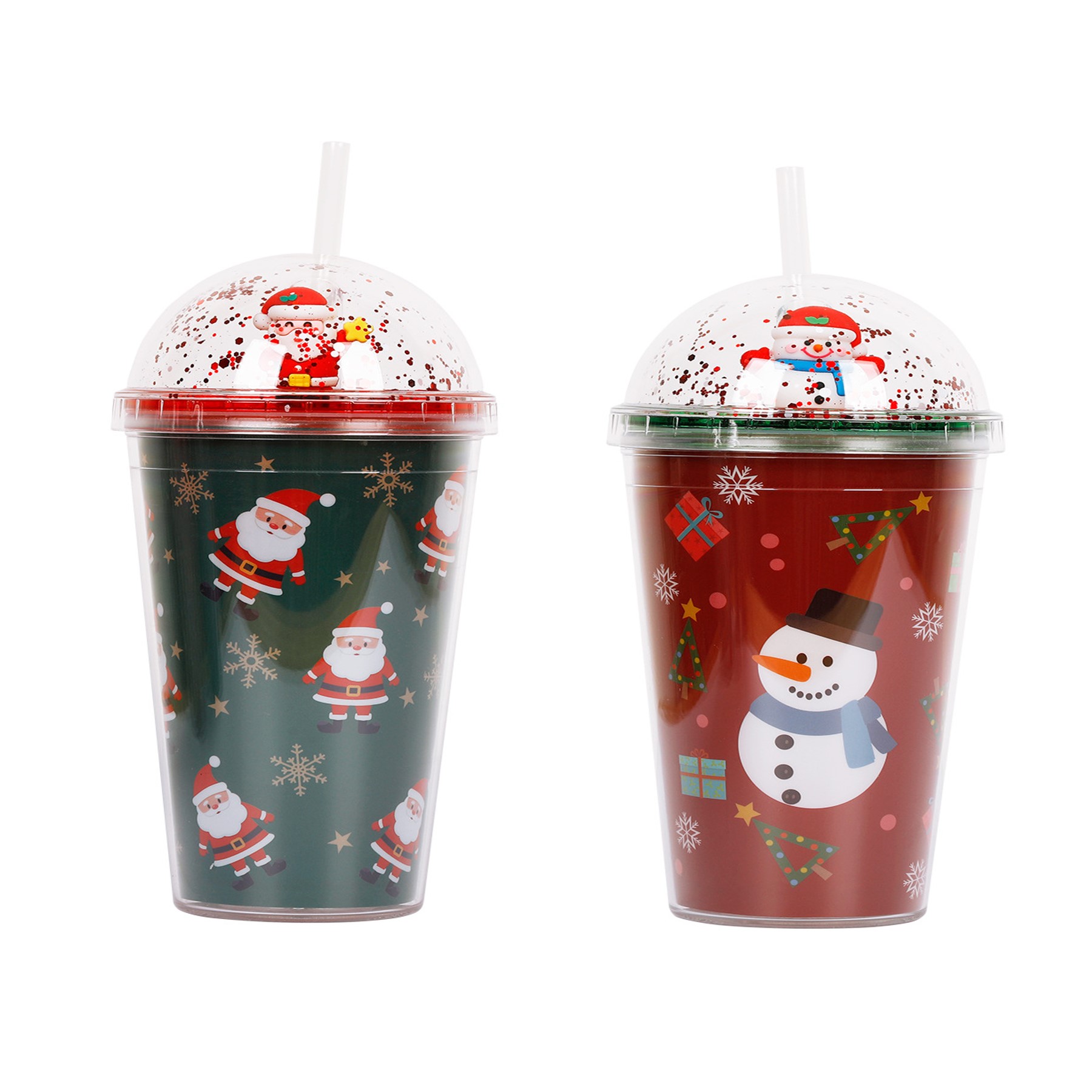 15oz Reusable Christmas Cup with Straw (direct import) 8