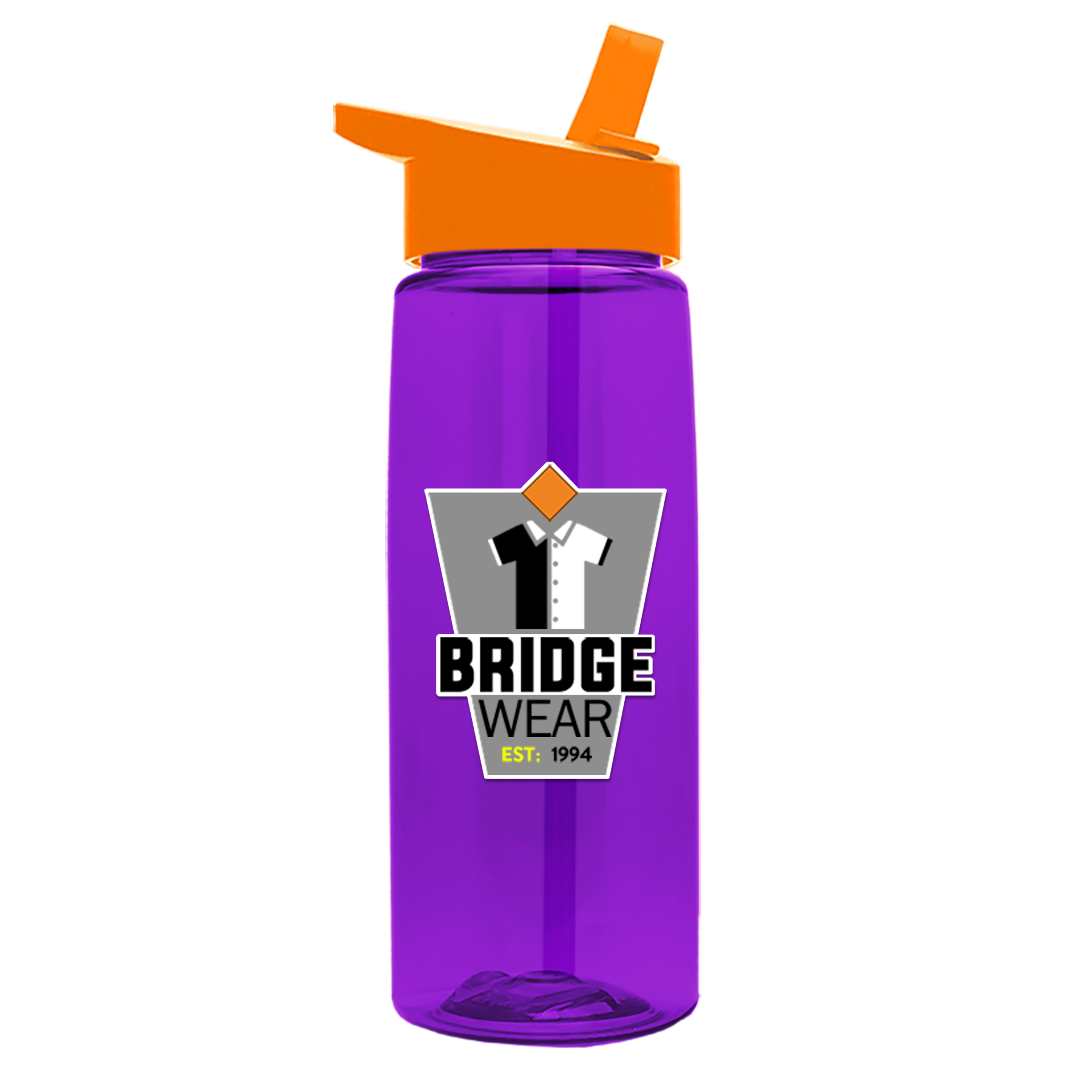 Garyline® Flair Tritan® Bottle with Flip-Straw Lid - 26 oz. 40