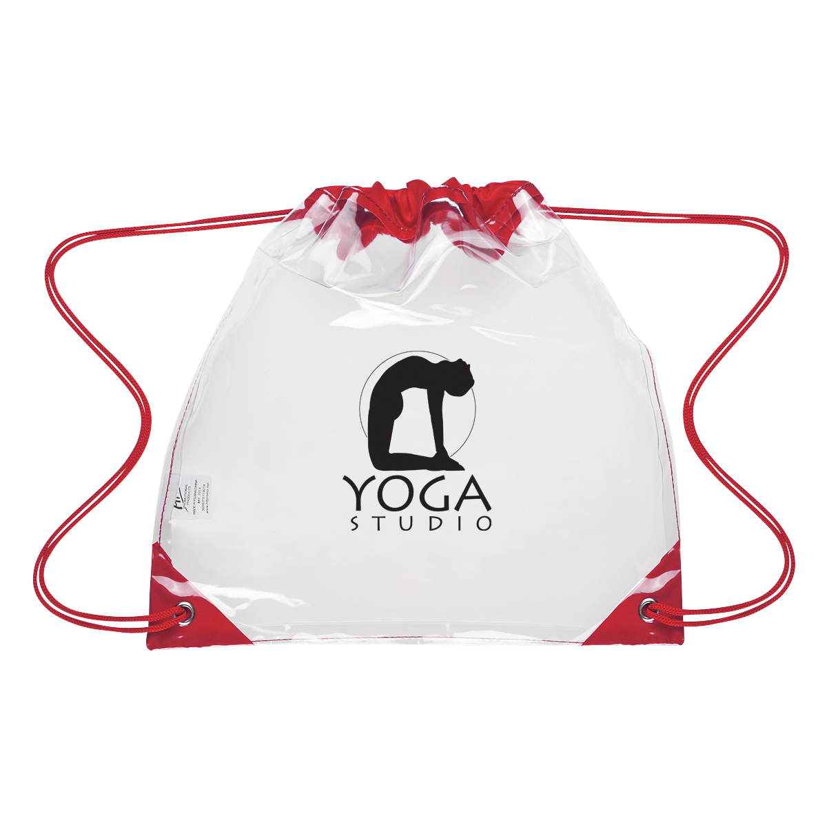 Touchdown Clear EVA Drawstring Backpack 9