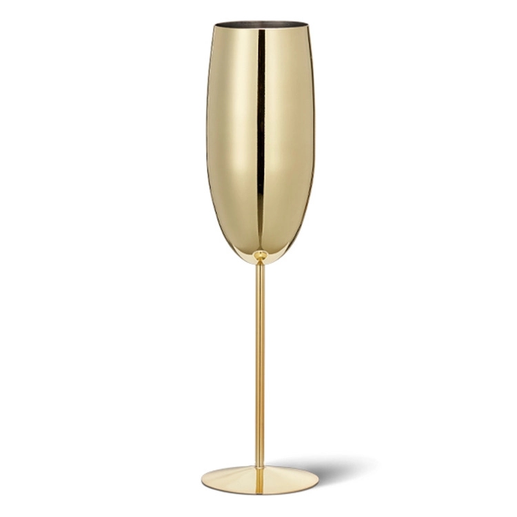Custom 8.5 oz Stainless Steel Champagne Glasses 2