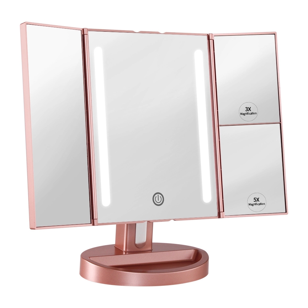 Tri-Fold Lighted Vanity Mirror 24