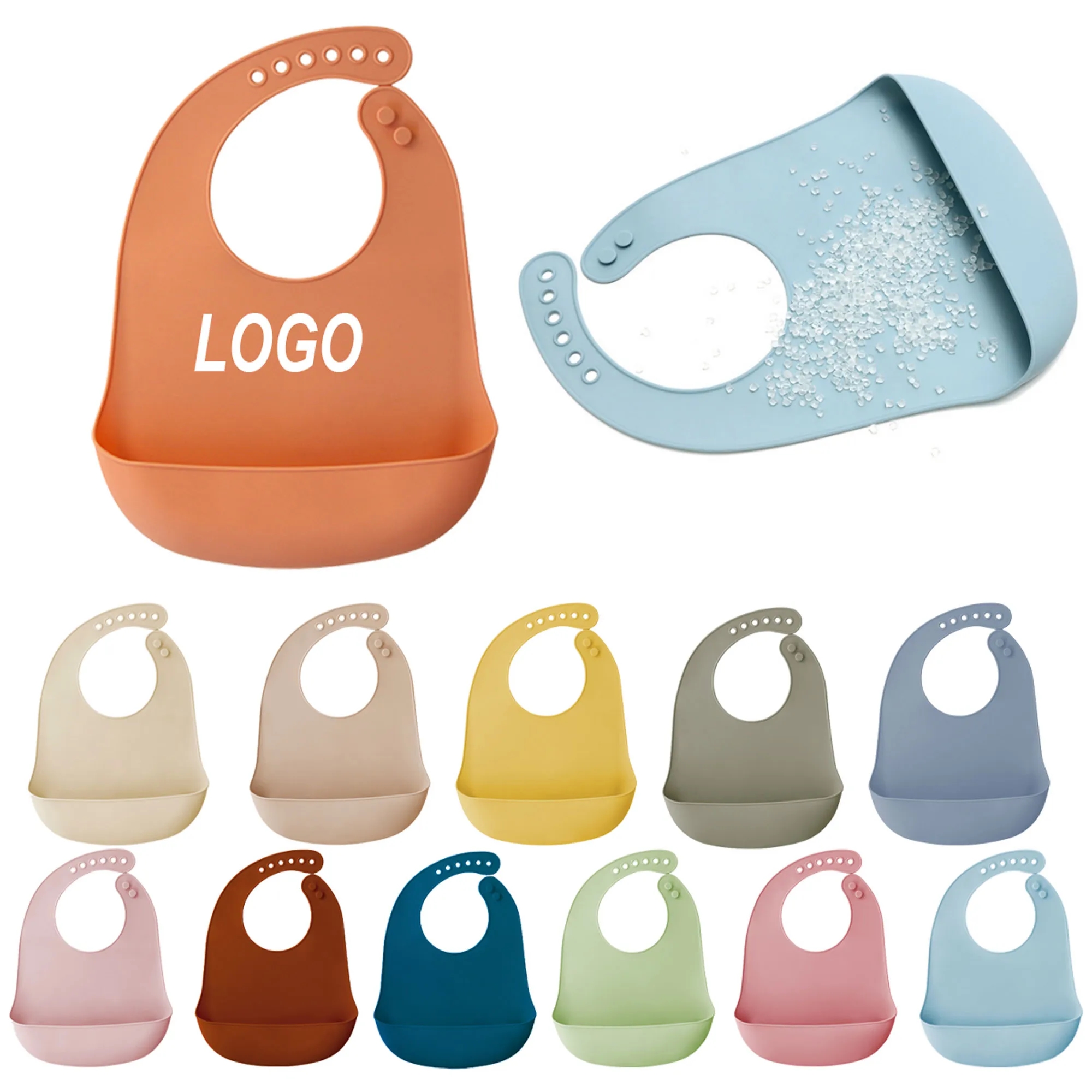 Ultra Thin Silicone Baby Bib 2