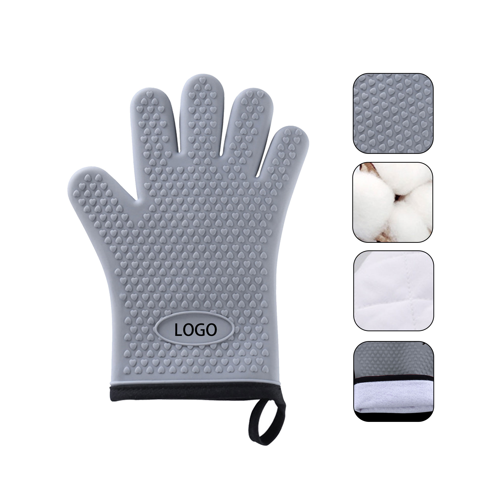 Heat-Resistant Silicone Oven Glove 4