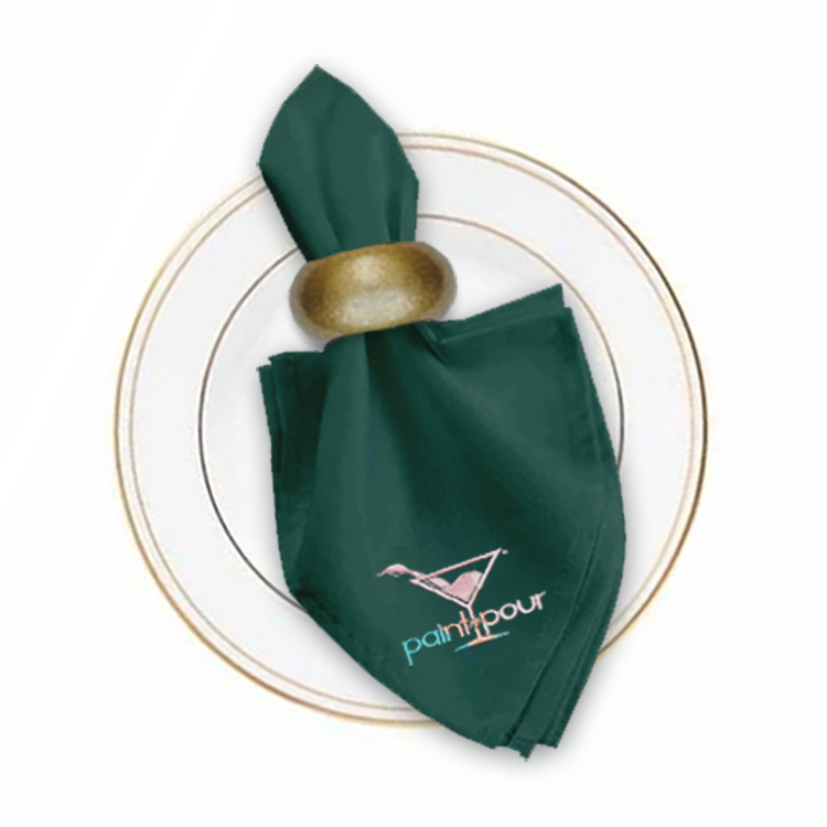 17 in. x 17 in. PolyPoplin™ Napkin (Embroidery Logo/Text) 15