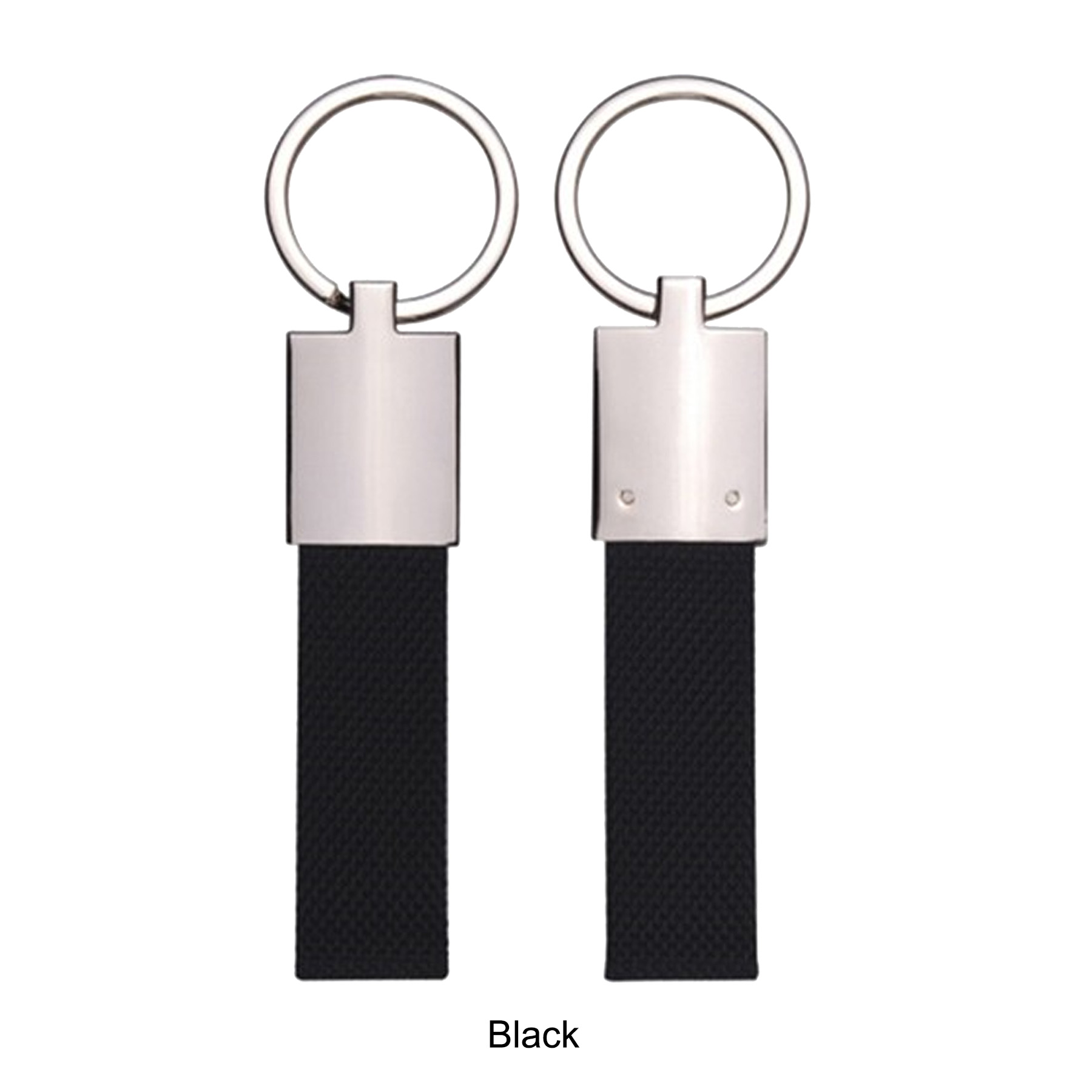 CANVAS METAL KEY CHAIN IN SHINY NICKEL FINISH 4