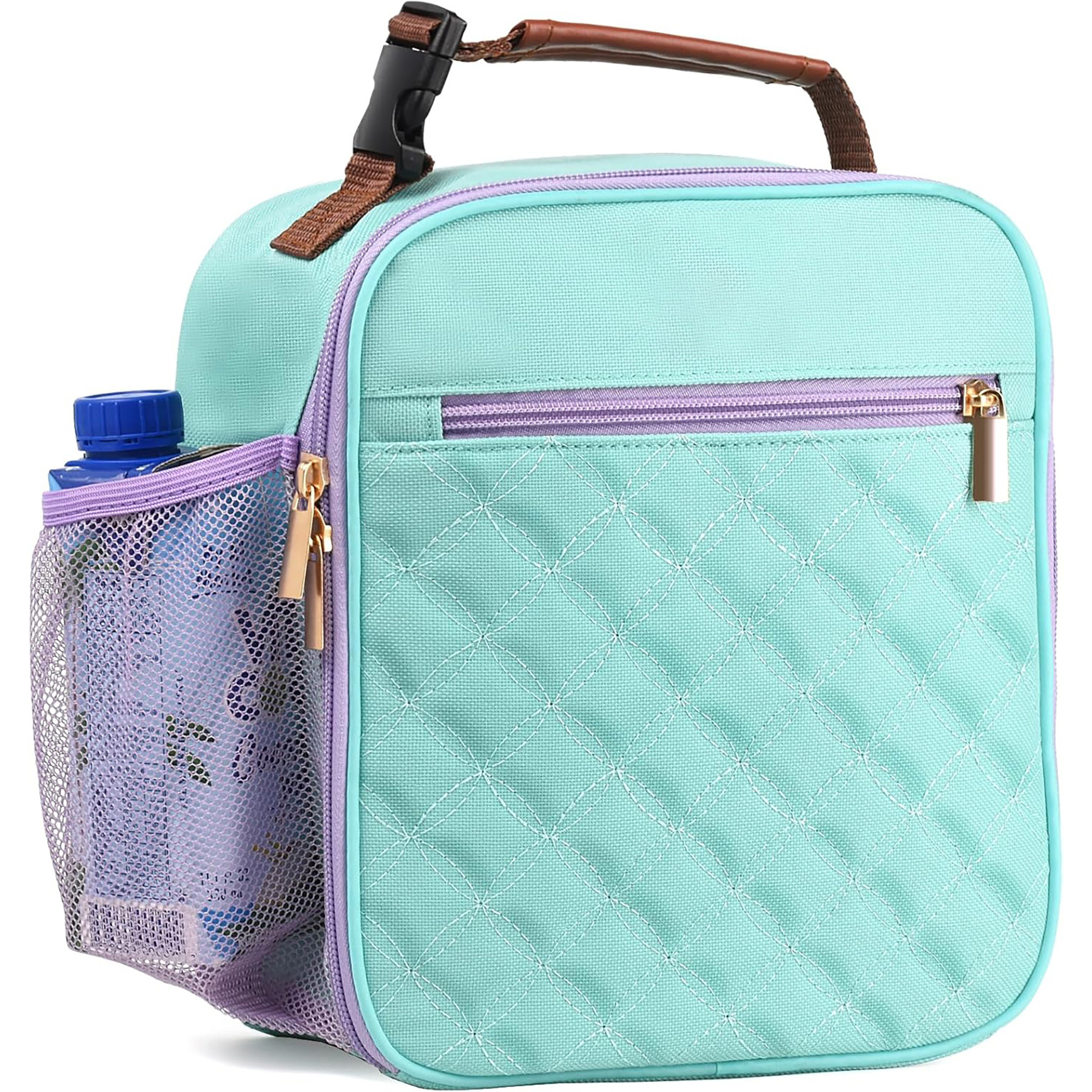 Insulated Lunch Bag with Bottle Holder 7