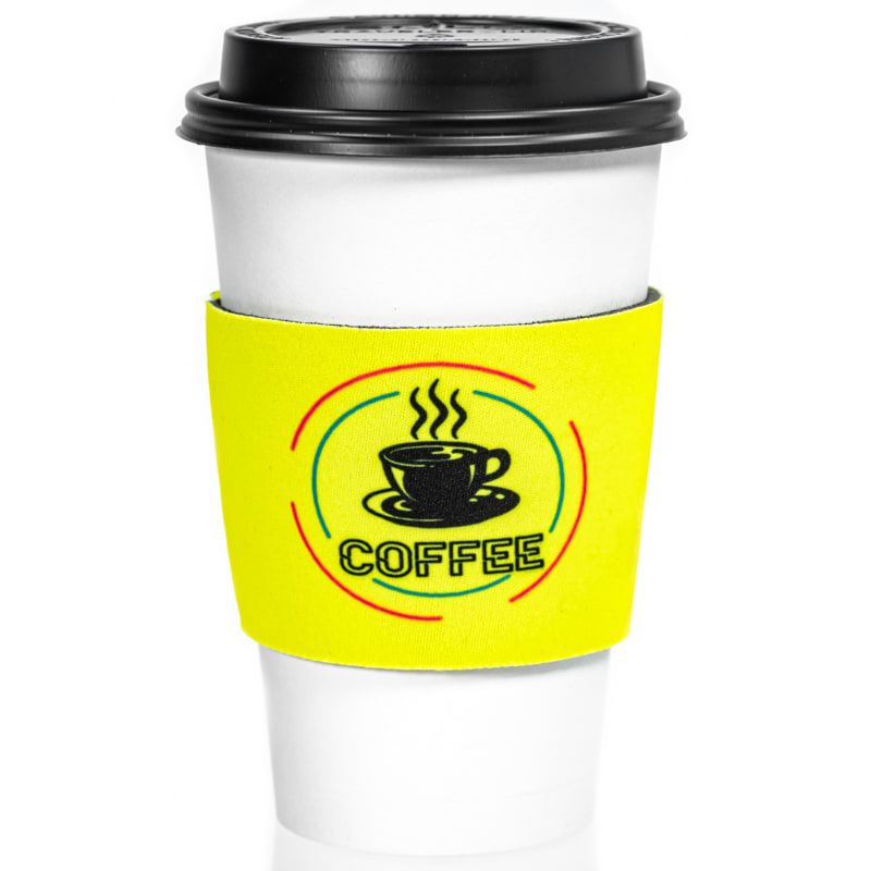 Fluorescent Neon Foam Collapsible Coffee Wraps 13