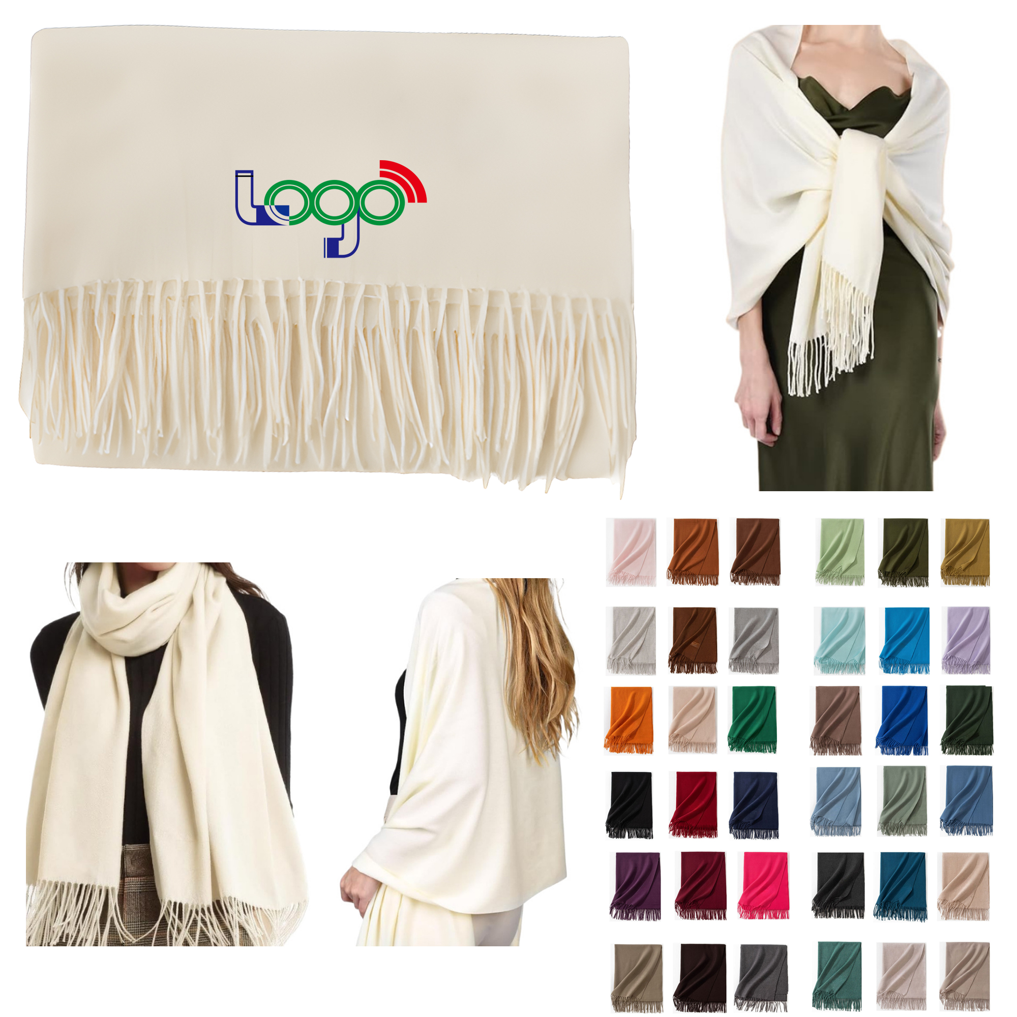 Soft Winter Women's Warm Scarf Shawl 5