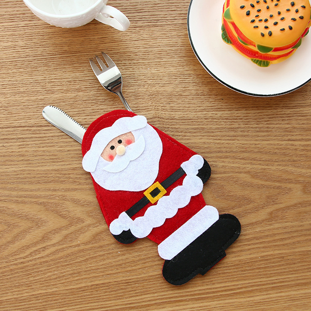 Christmas Santa Claus Knife and Fork Bag 3