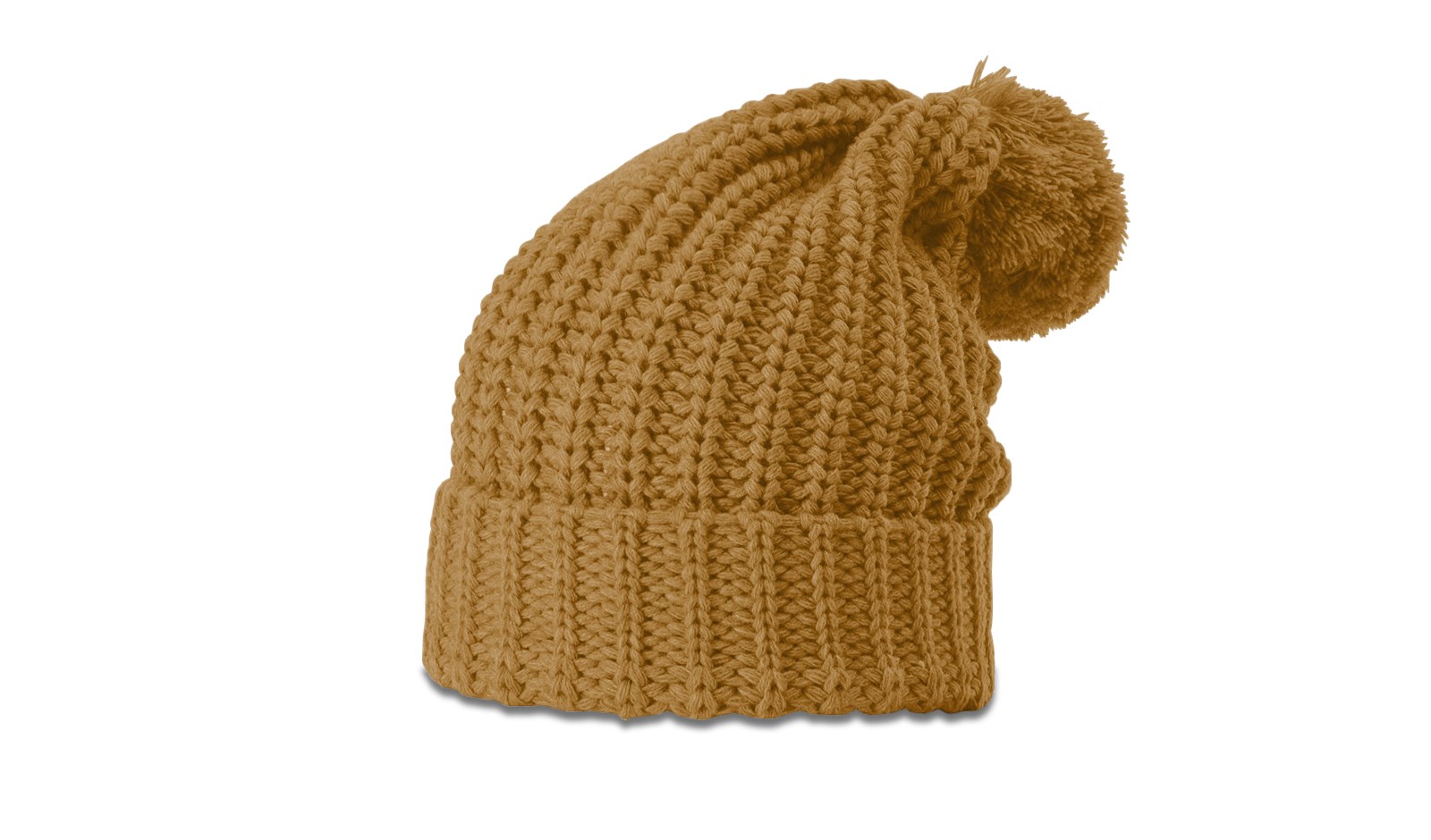  Chunk Cable Beanie with Cuff & Pom 11