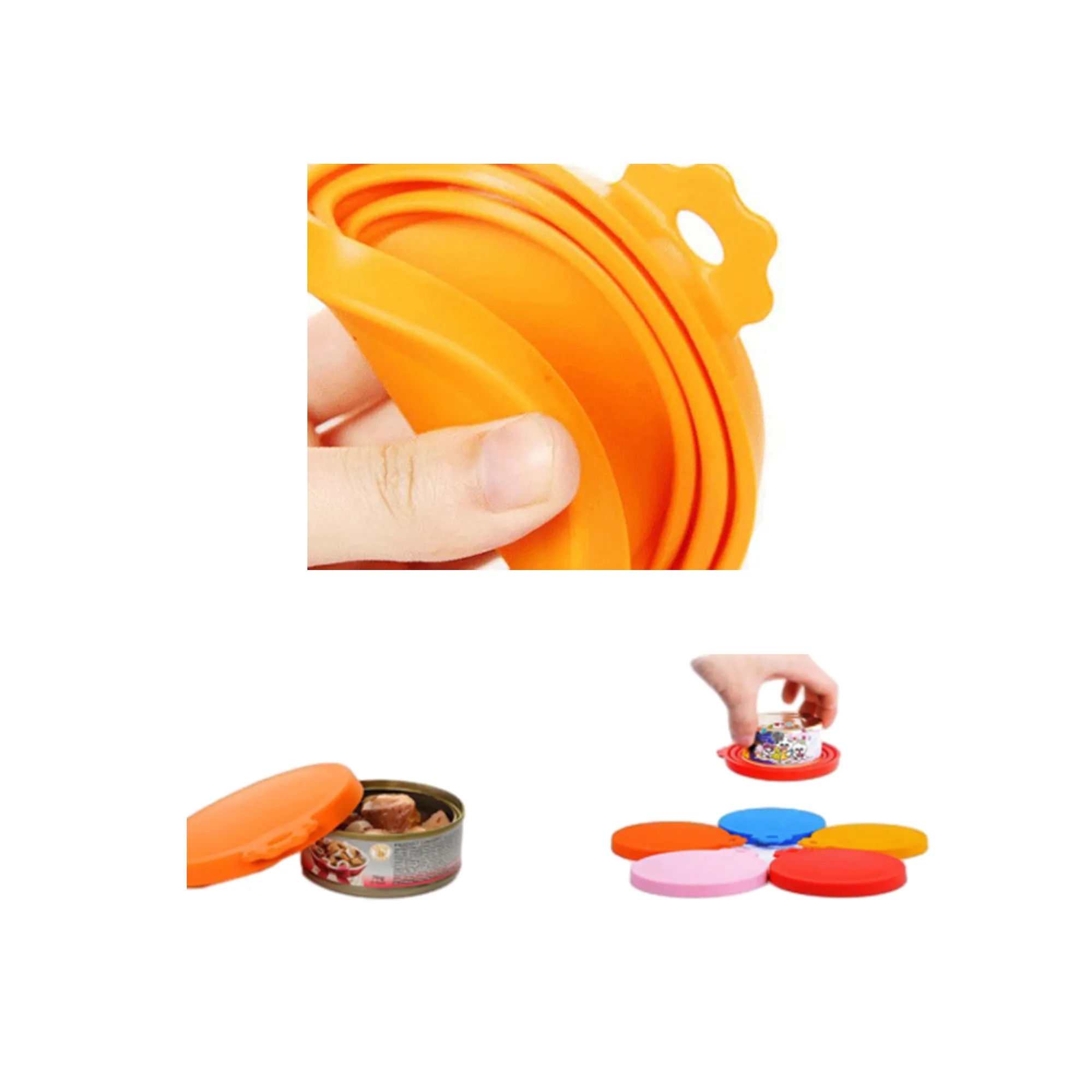 Pet Food Cover Silicone Can Lids 3