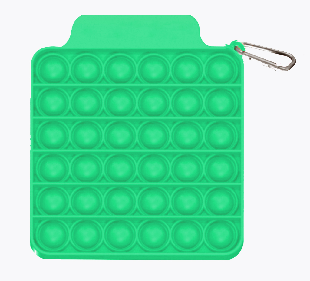Pop It Fidget Toy - Square w/ Carabiner 18