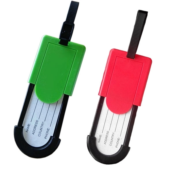 Plastic Slide Card Luggage Tag 5