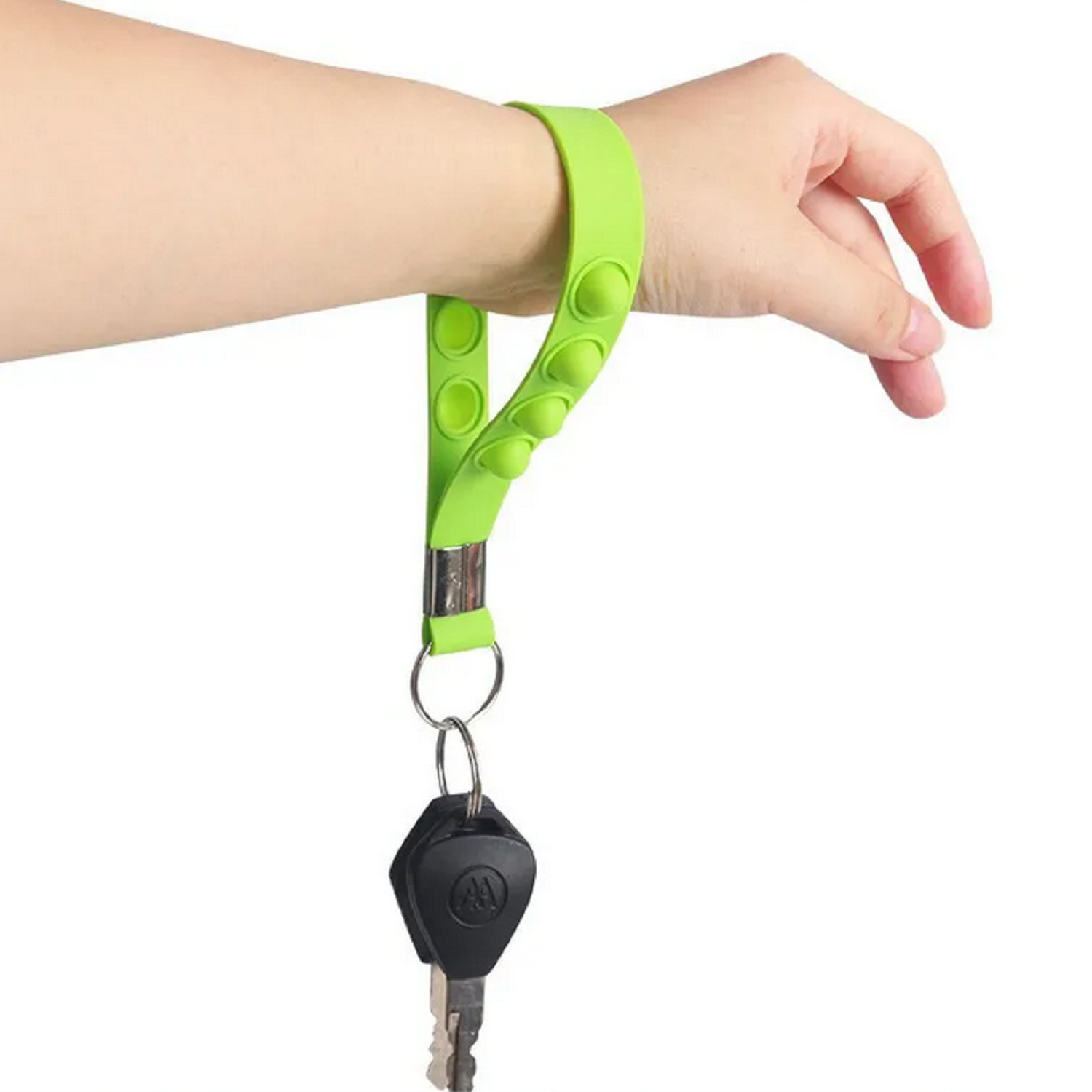 Push Pop Fidget Keychain with Ring 2